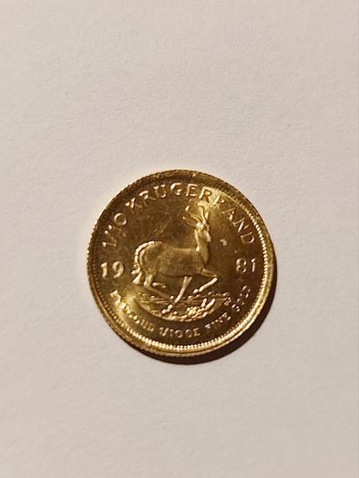Gold Krugerrand coin