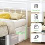 King Size Bed Frame with Victorian Headboard and Footboard Image 8