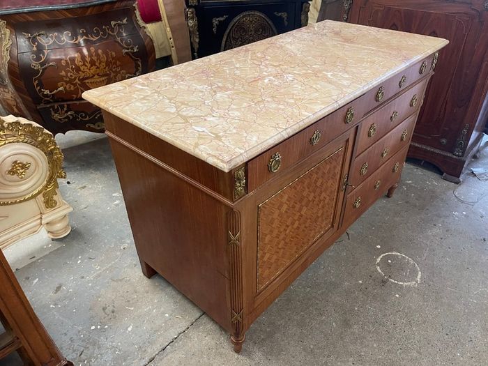 Old French marble topped washstand which could be used as as a sink unit.