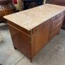 Old French marble topped washstand which could be used as as a sink unit. Image 6