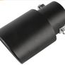 62mm Stainless Steel Exhaust Pipe Trim Car Tip Tail Muffler Tail Throat Black For Universal Auto Styling Image 4