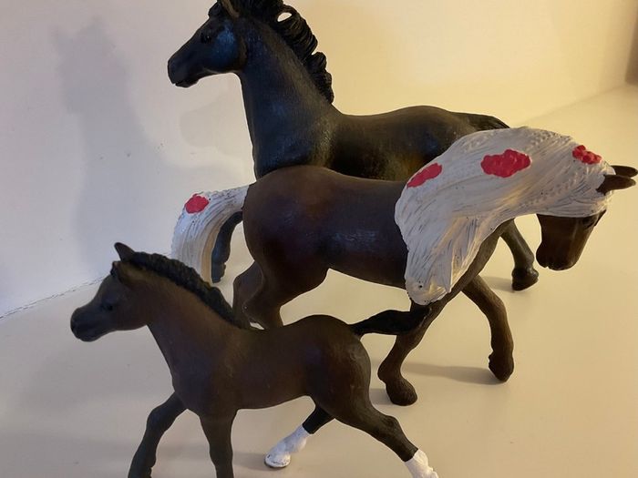 Schleich Pony Club Horse Family Pony foal figures x 3