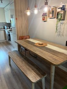 Havana 1.8m Solid Wood Dining Table & Ellis Bench