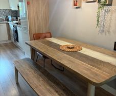 Havana 1.8m Solid Wood Dining Table & Ellis Bench
