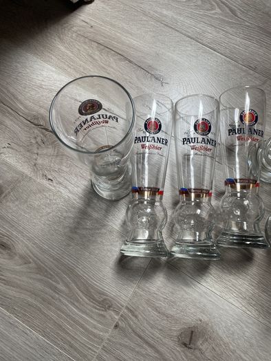 Paulaner Beer 6 glasses (Euro 2012)