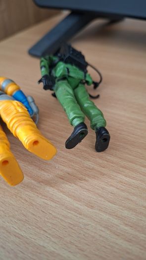 Vintage Action Force figures x2 1980's 4 "