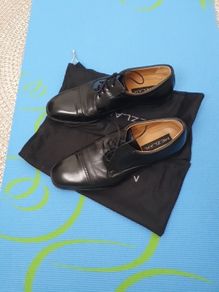 Mens Black Leather Shoes - Size 11