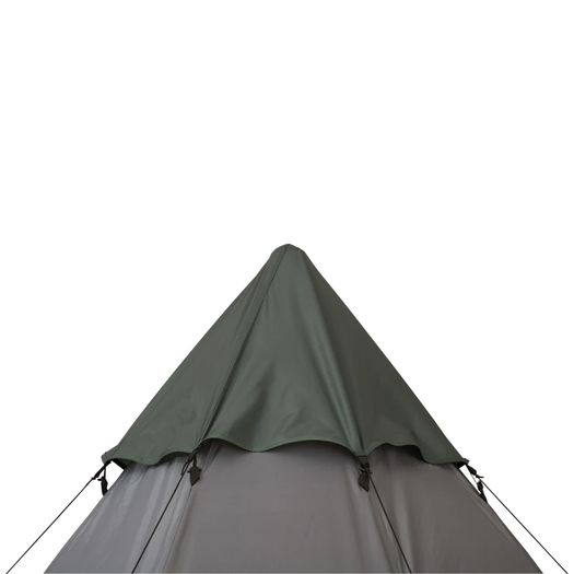 6-Person Outdoor Metal Frame Camping Tent w/ Carrier Bag Grey