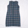 Boden Blue Black Retro Polka Dot 100% Wool Sleeveless Shift Mini Dress 10UK/38EU Image 7