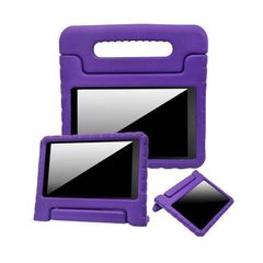 For Amazon Fire HD 8 2022 12th Gen Kids Case Shockproof Cover With Stand - Purple