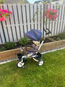HOMCOM Metal Frame 6 in 1 Baby Push Tricycle