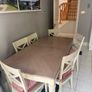 Dining table and 6 chairs extends to seat 8 Image 2