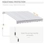 10' x 8' Manual Retractable Sun Shade Patio Awning Image 5