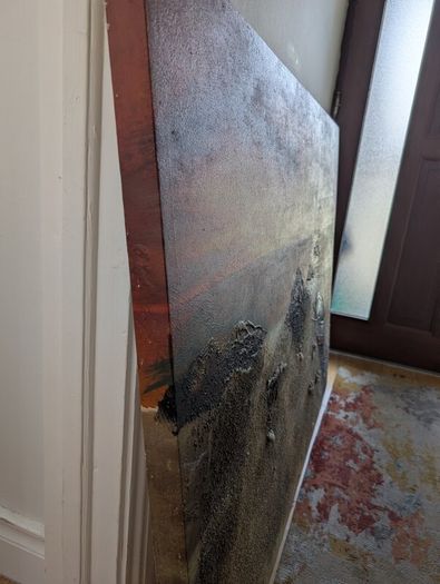 Large water scene canvas