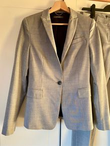 Heather grey suit 47% wool | great condition | UK 10
