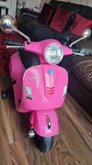 Vespa Pink Electric Scooter
