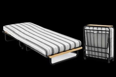 Folding guest bed with mattress