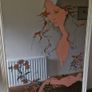 Vintage 1970s Susan Obrant Screen-Printed Mirror - Retro Art Nouveau Style Boho Wall Art Image 2