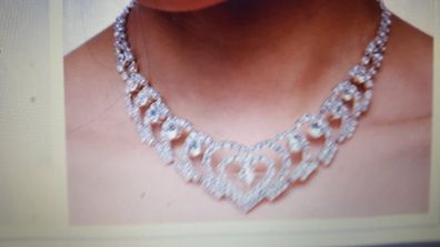 Bridal Necklace and matching Earrings ( DEBS )