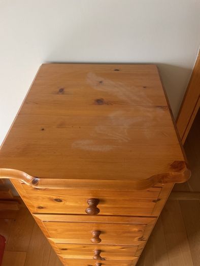 Pine Tall boy and bedside locker