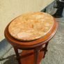 Vintage French Oval Side Table Image 4