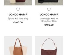 Longchamp 100% leather red shoulder bag