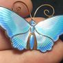 David Andersen Norway Sterling Silver  Guilloche Enamel Brooch 1950s Image 3
