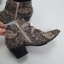 SAVIDA python print gold studded boots Sz 40 (6.5 UK) - Bnwt Rrp 55 Image 9