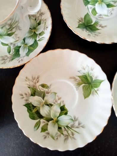 Royal Albert Bone China "Trillium" Coffee Set