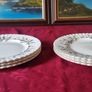 6 Piece Royal Albert Brigadoon Pattern 10.5 Inch Diameter Bone China Gold Gilt First Quality And Original Dinner Plates Made In England Image 4