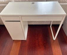 White IKEA Office Desk