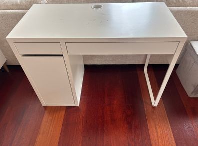 White IKEA Office Desk