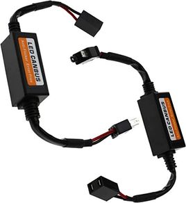 2X H7 LED Headlight Canbus Decoder Error Free Warning Anti Flicker Resistor
