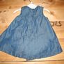 BABALUNO baby girl NEW denim dress and nappy cover 0-3 months Image 5