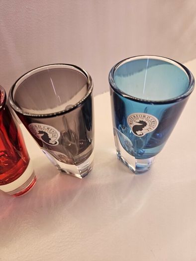 Waterford crystal coloured shot glasses