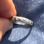 Ring 18k white gold + 7 real diamonds Image 2