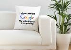 I don't need google Cushion cover