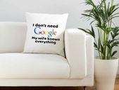 I don't need google Cushion cover