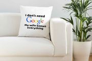 I don't need google Cushion cover