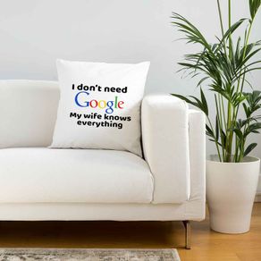 I don't need google Cushion cover
