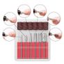 12PCS Ceramic Diamond Nail Drill Bits File Set for Electric Manicure Machine Image 3