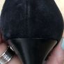 Black Hugo Boss suede kitten heels Image 4