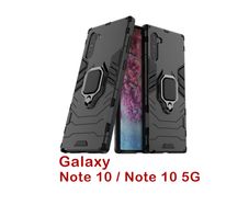 Samsung Galaxy Note 10 5G Case Hybrid Cover Rugged Shockproof Magnet Ring Holder - FHT18SMK5