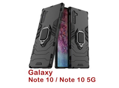 Samsung Galaxy Note 10 5G Case Hybrid Cover Rugged Shockproof Magnet Ring Holder - FHT18SMK5