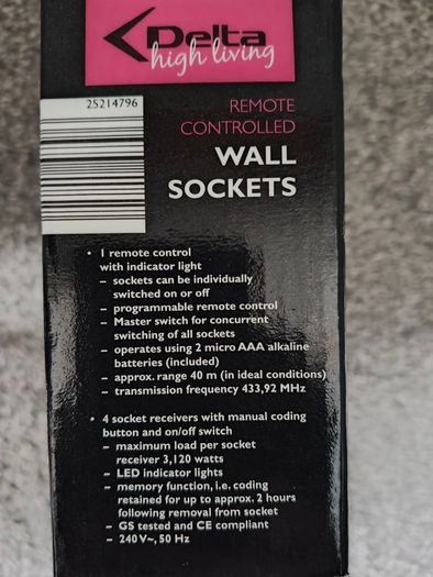 Remote Control Wall Sockets