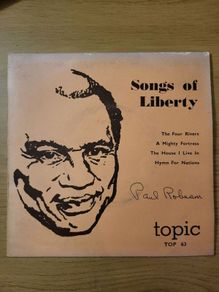 Paul Robeson Songs Of Liberty 7 inch EP Topic Records TOP 63