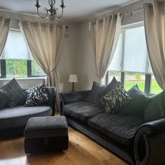 4 Seater Sofa cuddler chair and Pillow Back Cuddler Sofa
