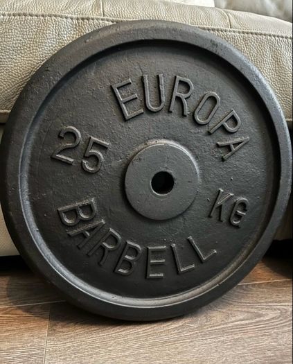 2x25kg Europa standard 1" diameter weight plates