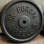2x25kg Europa standard 1" diameter weight plates Image 2