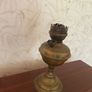 Charming antique brass oil paraffin table lamp Image 3
